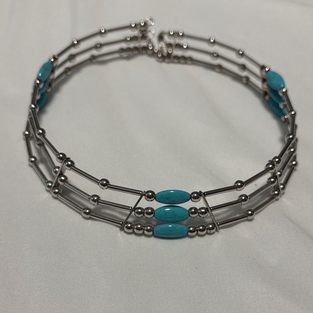 Silver and Turquoise Costume Jewelry - Picture 5 of 5